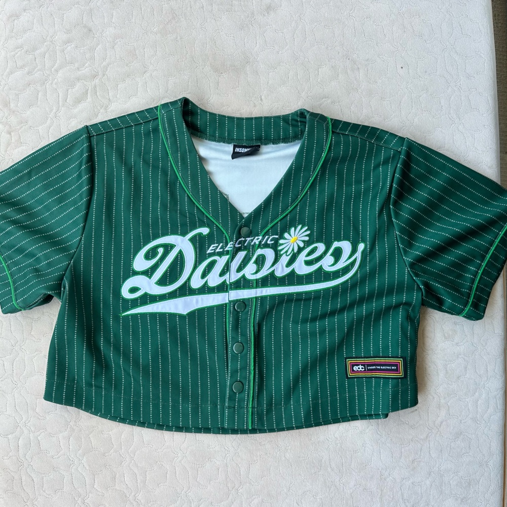 EDC Green Women's Cropped Jersey